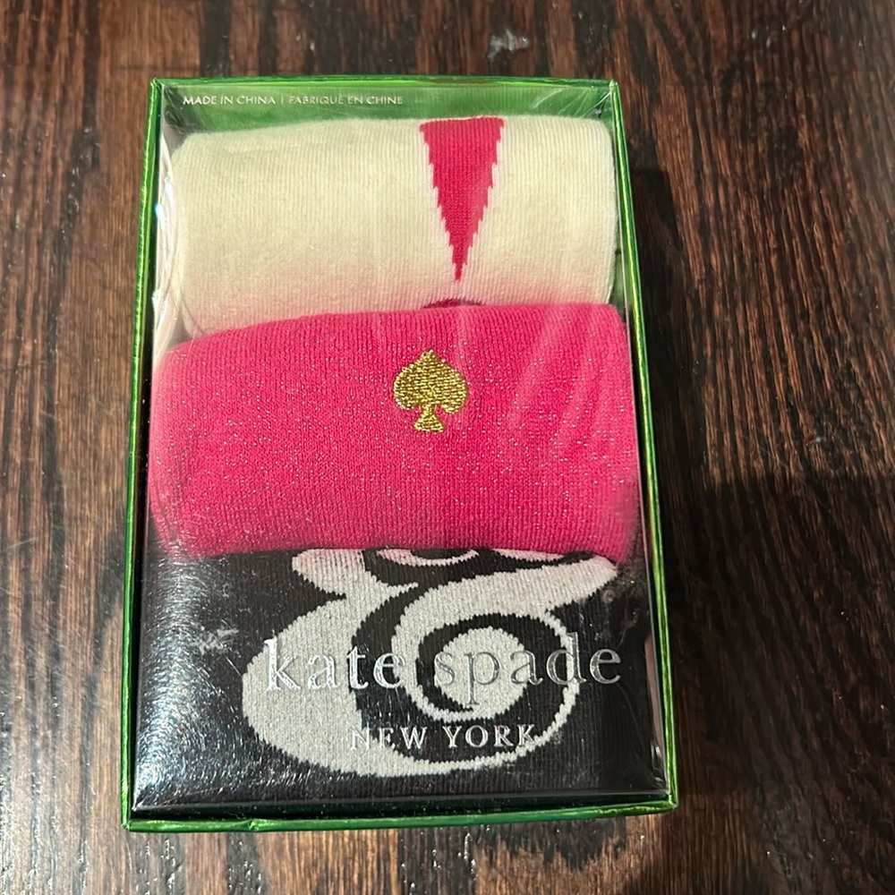 NWT: Kate Spade 3pairs Socks (new in box)